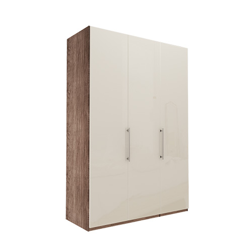 Garderob Atlanta - Mörk rustik ek 216 cm, 150 cm, Utan kornisch / ram