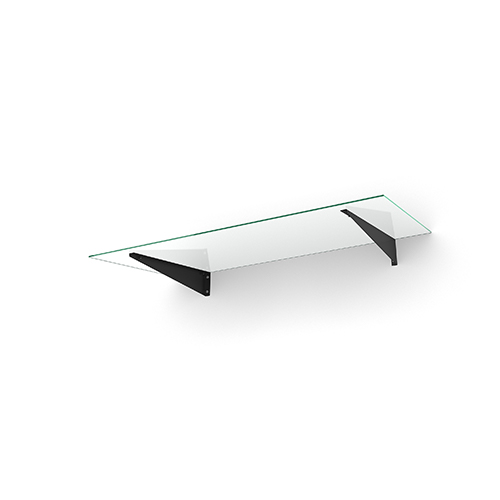 Entrétak Easy Collection - Flat Flat Svart, Klarglas, Flat Svart