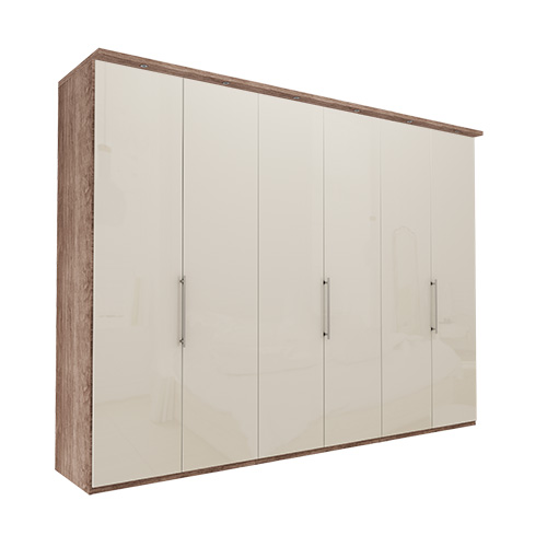 Garderob Atlanta - Mörk rustik ek 236 cm, 300 cm, Med kornisch