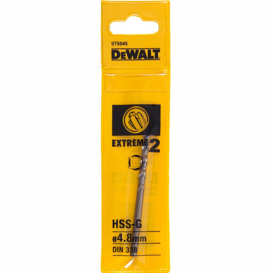 BORR HSS EXT2 4,8MM 1-PACK DT5045 | Beijerbygg Byggmaterial