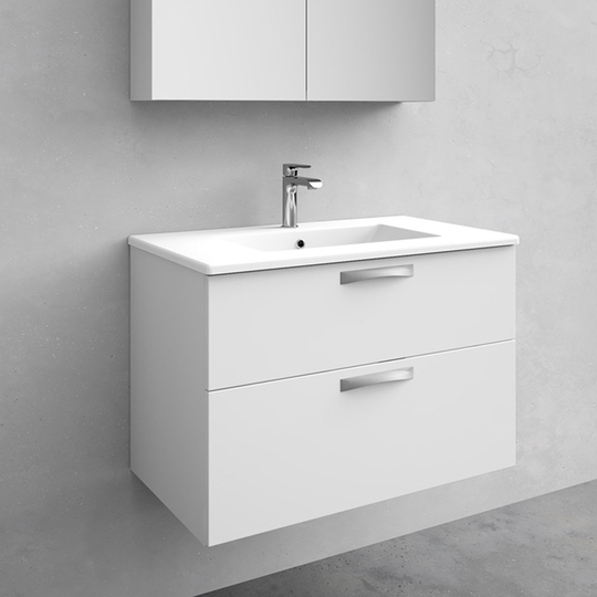 Kommod med tvättställ Noro City Vit Matt 800 mm