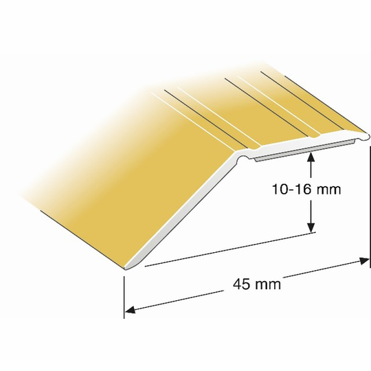 NIVÅLIST 10-16 MM GULD 100CM | Beijerbygg Byggmaterial