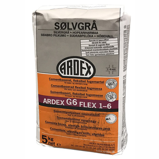 KAKELFOG G6 FLEX SILVERGRÅ 5KG | Beijerbygg Byggmaterial