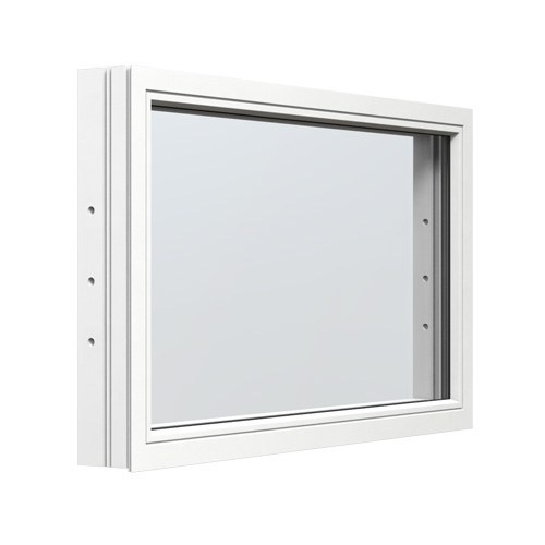 Energi Aluminium Fast fönster Vit, 15, 21