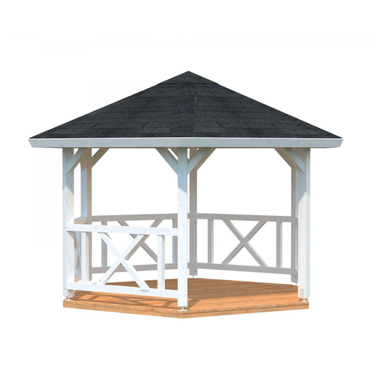 Paviljong Betty Takpapp, Vit, 9,9 m²