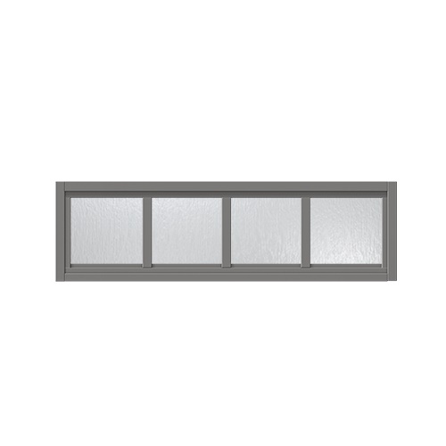 Överljus med spröjs Näs 14x4, Askgrå, Cotswoldglas