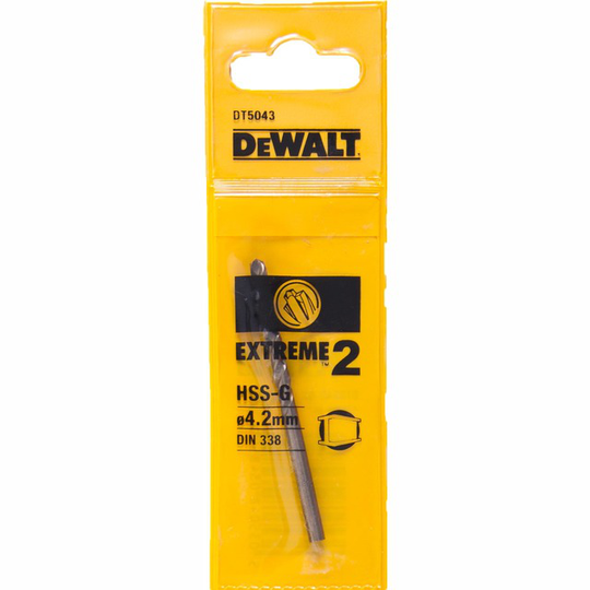 BORR HSS EXT2 4,2MM 1-PACK DT5043 | Beijerbygg Byggmaterial