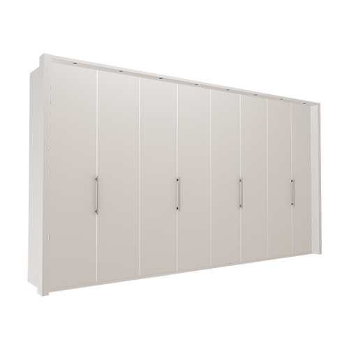 Garderob Atlanta - Vit 236 cm, 400 cm, Med ram