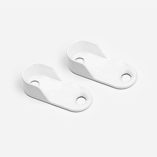 Pelly System Fäste vägg-vägg, 2-pack Vit