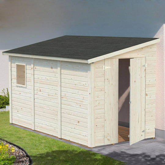Fasadmonterat förråd Mia 3,7–5,5 m² Takpapp, 5,5 m²