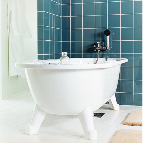 Badkar med tassar Gustavsberg Duo 1580 mm