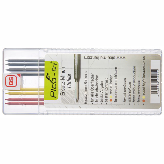 STIFT PICA DRY RÖD GUL GRAFITE | Beijerbygg Byggmaterial