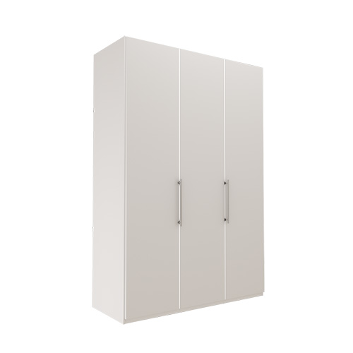 Garderob Atlanta - Vit 236 cm, 150 cm, Utan kornisch / ram