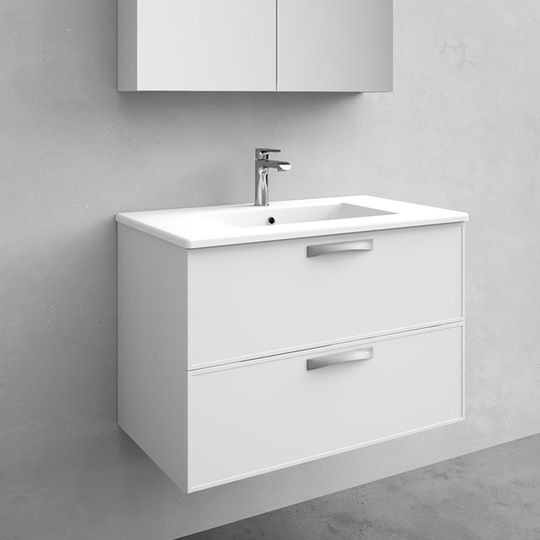 Kommod med tvättställ Noro Vogue Vit 800 mm