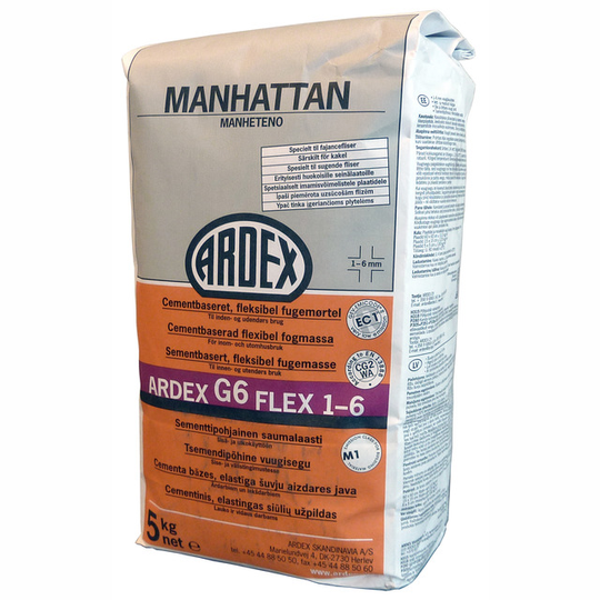 KAKELFOG G6 FLEX MANHATTAN 5KG | Beijerbygg Byggmaterial