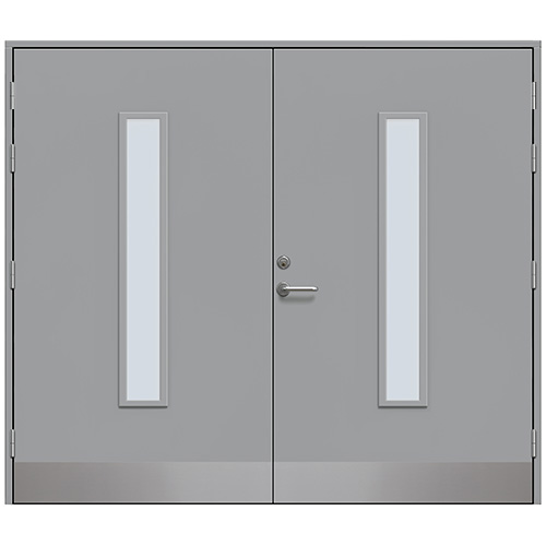 Slagport Stehag 2500 x 2100 mm, Stengrå, Frostat glas