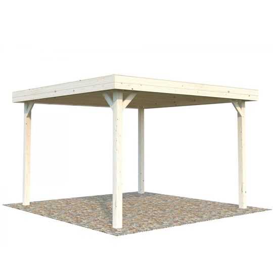 Paviljong Lucy 12,2 m² Takpapp, Vit