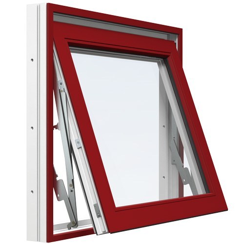 Energi Aluminium Vridfönster Röd, 9, 8
