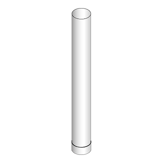 för bastu Harvia Rökrör 500 mm, Stål