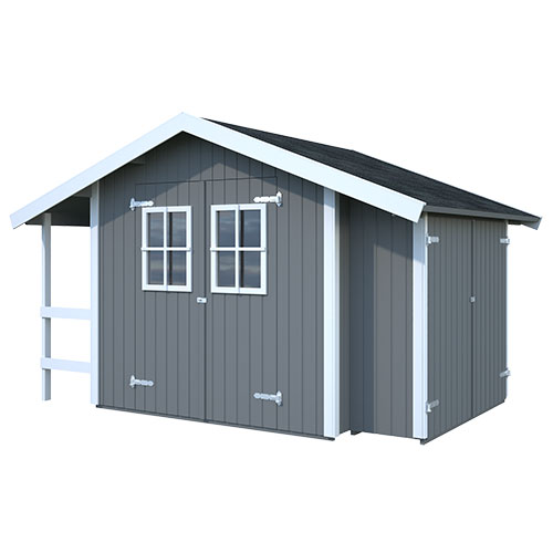 Förråd Rasmus 5,6 + 1,4 m² Takpapp