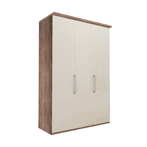 Garderob Atlanta - Mörk rustik ek 216 cm, 150 cm, Med kornisch