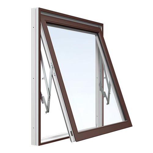 Energi Aluminium Vridfönster 9, 13, Nötbrun
