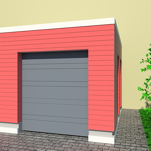 Garageport Advant Complete - Trend 2400 x 2125, Antracitgrå, Aperto motor