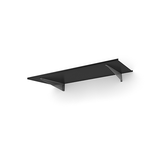 Entrétak Easy Collection - Flat Flat Rostfritt Stål, Svart aluminium, Flat Rostfritt Stål