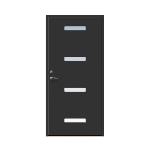 Ytterdörr Stabil Mellby 10 x 21, Högerhängd, Svart