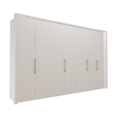 Garderob Atlanta - Vit 236 cm, 350 cm, Med ram