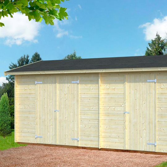 Förråd Jari 9,4 + 15 m² Takpapp, 15 m²