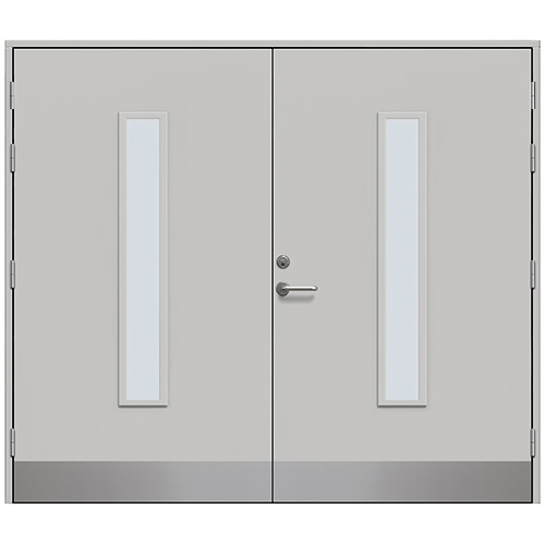 Slagport Stehag 2500 x 2100 mm, Ljusgrå, Frostat glas