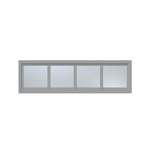 Överljus med spröjs Näs 9x5, Stengrå, Frostat glas