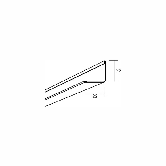 VÄGGLIST L3000 STÅL VIT 0,5MM | Beijerbygg Byggmaterial