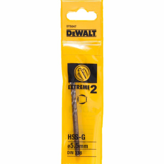 BORR HSS EXT2 5,5MM 1-PACK DT5047 | Beijerbygg Byggmaterial