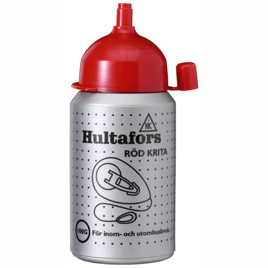 KRITFLASKA/SNÖRSLÅKRITA RÖD 100G | Beijerbygg Byggmaterial