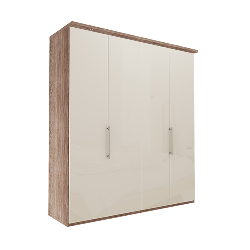 Garderob Atlanta - Mörk rustik ek 236 cm, 200 cm, Med kornisch