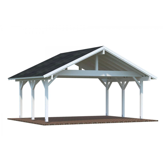Carport Robert Ingen, 20,6 m², Vit