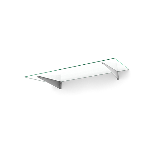 Entrétak Easy Collection - Flat Flat Silver, Frostat glas, Flat Silver