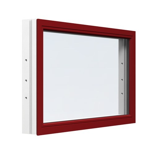 Energi Aluminium Fast fönster Röd, 6, 13