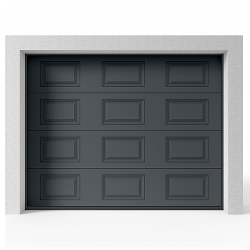 Garageport Takskjutport Modern Spegel Antracit, 2400x2125