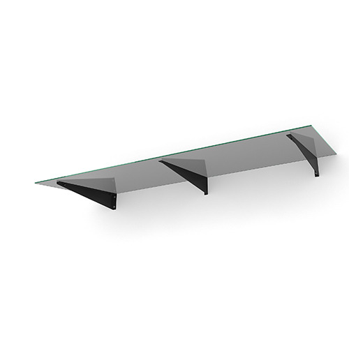 Entrétak Easy Collection - Flat Flat Svart, Tonat glas, Flat Svart