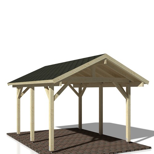 Carport Robert Shingel, 11,7 m², Obehandlad